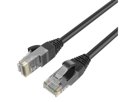 Cabo Ethernet de ligação máxima Cat6 Rj45 Rj45 24Awg 75M + 15 Flanges Frequência Até 500 Mhz Pvc Elevated 75M Comprimento Preto