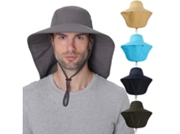Gorra de Pesca com Aleta para o Pescoço MARCA