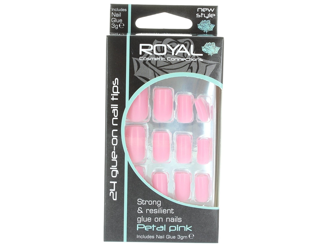 ROYAL Petite Nails Tips 24Glue-On Strong e Resilient