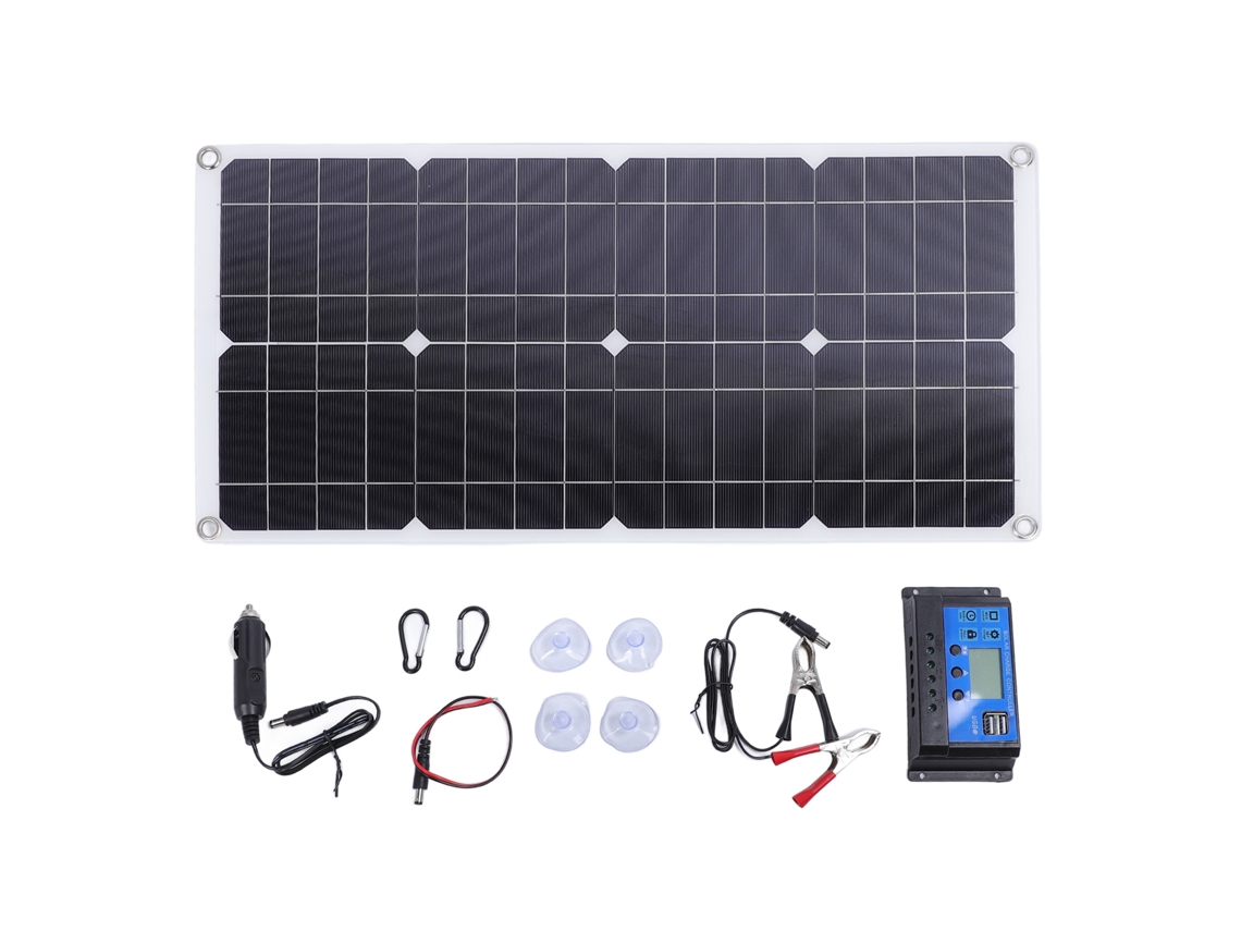 Kit de Panel Solar Monocristalino 25 W Controlador 60 A | S/MARCA