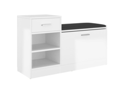 Shoe Bench, Shoe Benches Vidaxl Branco Madeira Processada (n/a)
