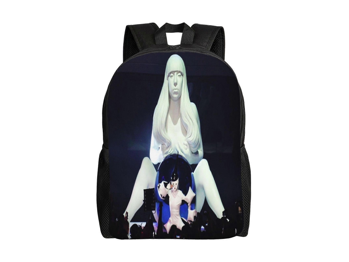 Mochila Lady Gaga Para Estudantes, Estilosa E Leve, À Prova Dágua E Com Alça De Ombro Ajustável. Olysi Shop
