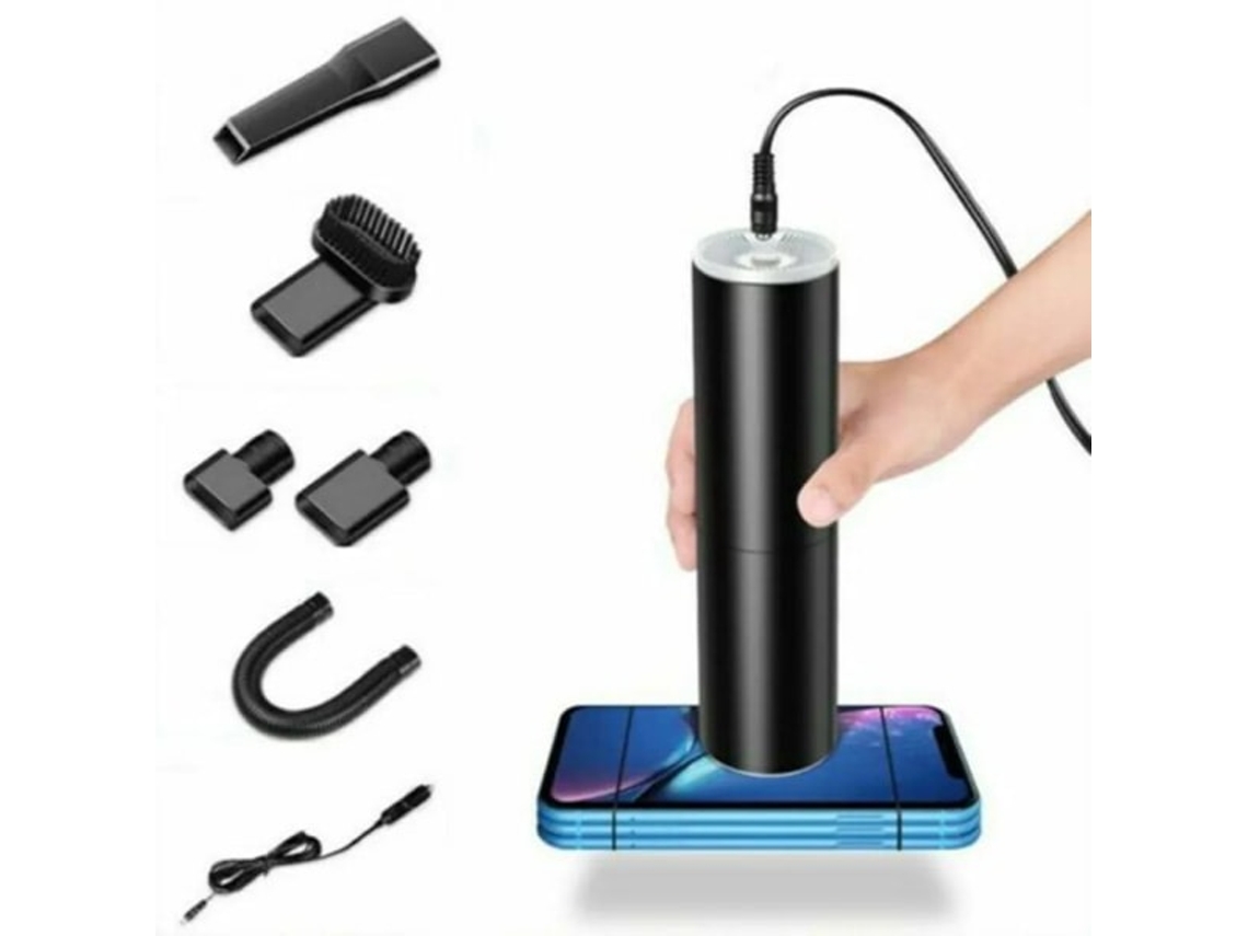 Aspirador De Pó Portátil Para Carro E Casa De 120 W, Para Uso Em Superfícies Secas E Úmidas Brilvibera (preto)