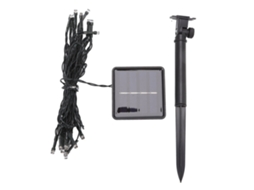 Luzes de Corda Solar 20 LEDs IP65 2 modos automáticos 5m branco MARCA