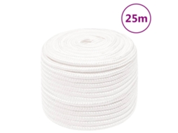 Vidaxl Corda De Barco 14 Mm 25 M Polipropileno Branco Completo