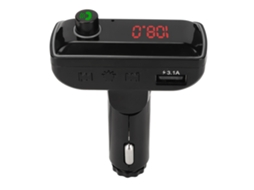 Transmissor FM para carro, adaptador Bluetooth 5.0, carregador USB 5V 3.1A, luz ambiente, chamadas mãos livres, MP3, F12 | S/MARCA