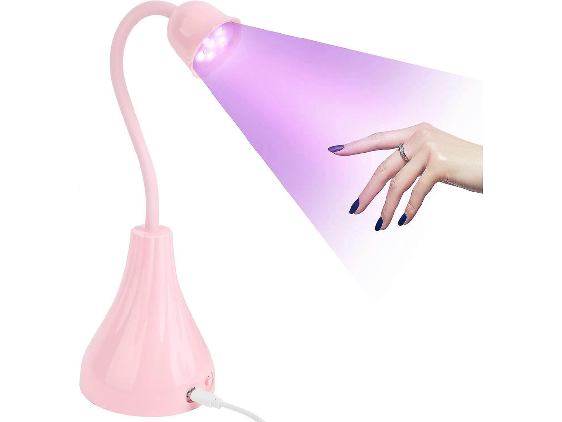 Secador de Unhas com Lâmpada Uv, Uv 18w Gel Secagem Rápida Timer 60s Portát Il 360 Rotação Secado GOKOCO