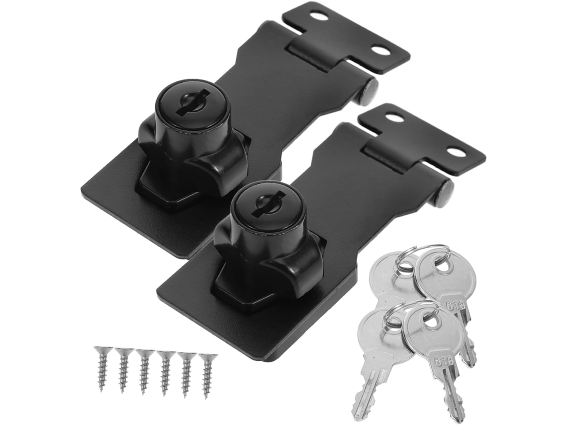 Fechadura De Segurança Zerodeko 2 Peças Para Móveis, Travas De Segurança Para Portas Armários E Cozinhas, Fechadura Para
