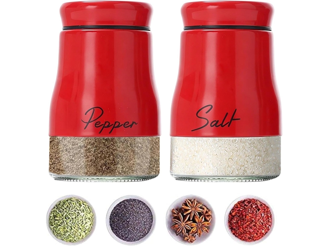 Conjunto De Saleiro E Pimenteiro Para Temperos