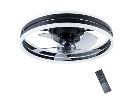 Ventilador De Teto Com Luz Led, Iluminação Ajustável E Controle Remoto Ideal Para Sua Casa Zmh