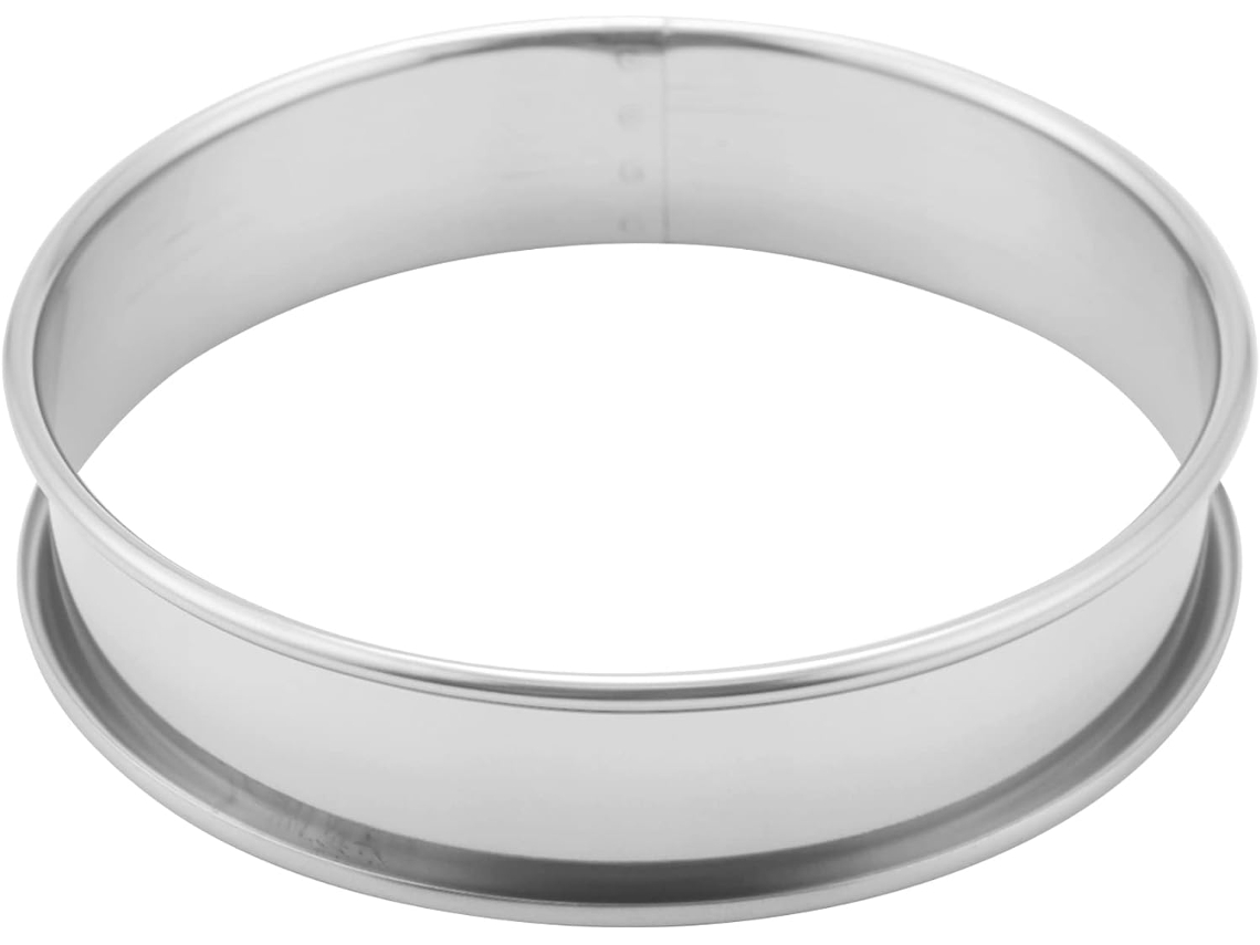 Conjunto De 8 Aros Para Muffins De 10,4 Cm , Forma Dupla Para Tortas, Em Aço Inoxidáv Gokoco (4,1 Polegadas)
