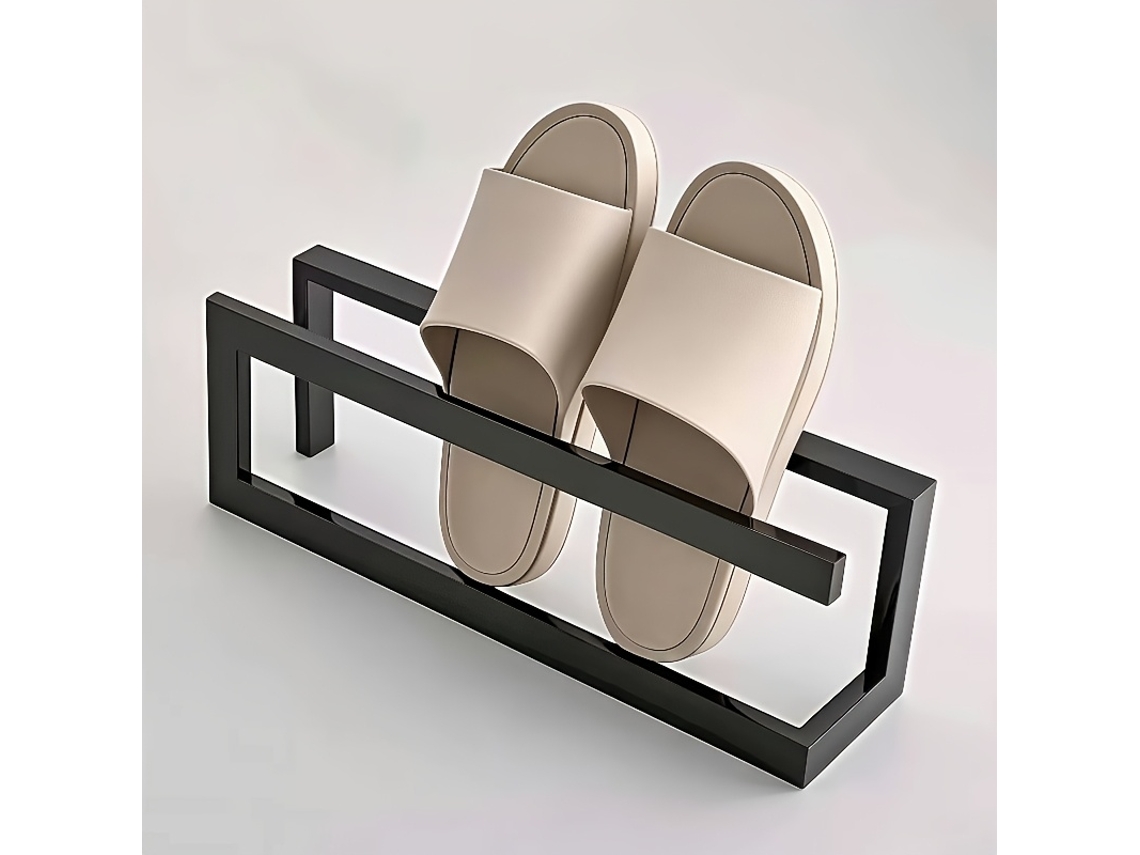 Sapateira Moderna De Metal, Com Duas Prateleiras Para Guardar Sapatos No Corredor