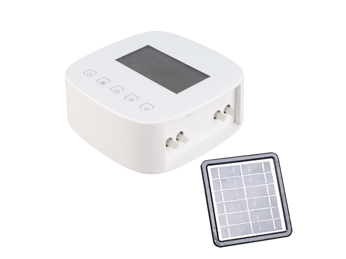 Programador De Água Wifi Tuya Com Painel Solar Controle Inteligente De Irrigação Compatível Com Alexa