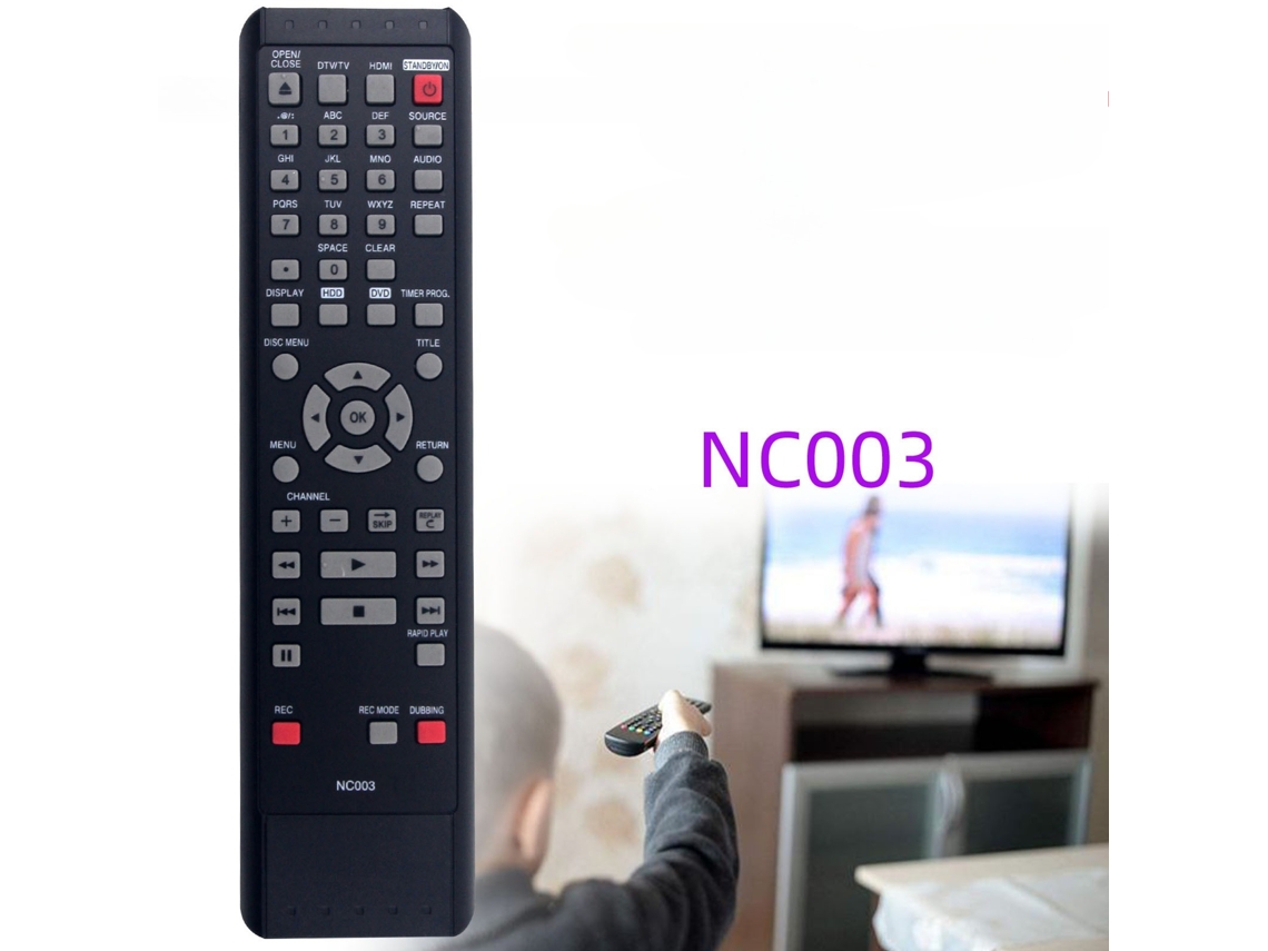 Comando de Tv para Gravador de Dvd Magnavox Hdd Nc003 Ud Mdr537h/f7 XIAOMOYU