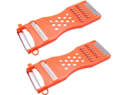 Conjunto De 2 Raladores Multifuncionais De Plástico Para Legumes, Frutas E Pepinos