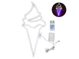 Led Ice Cream Neon Lights LAXISCREED waterproof, battery and usb powered