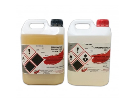 Verniz mate para pavimentos 2 componentes R-3 5Lt+5Lt