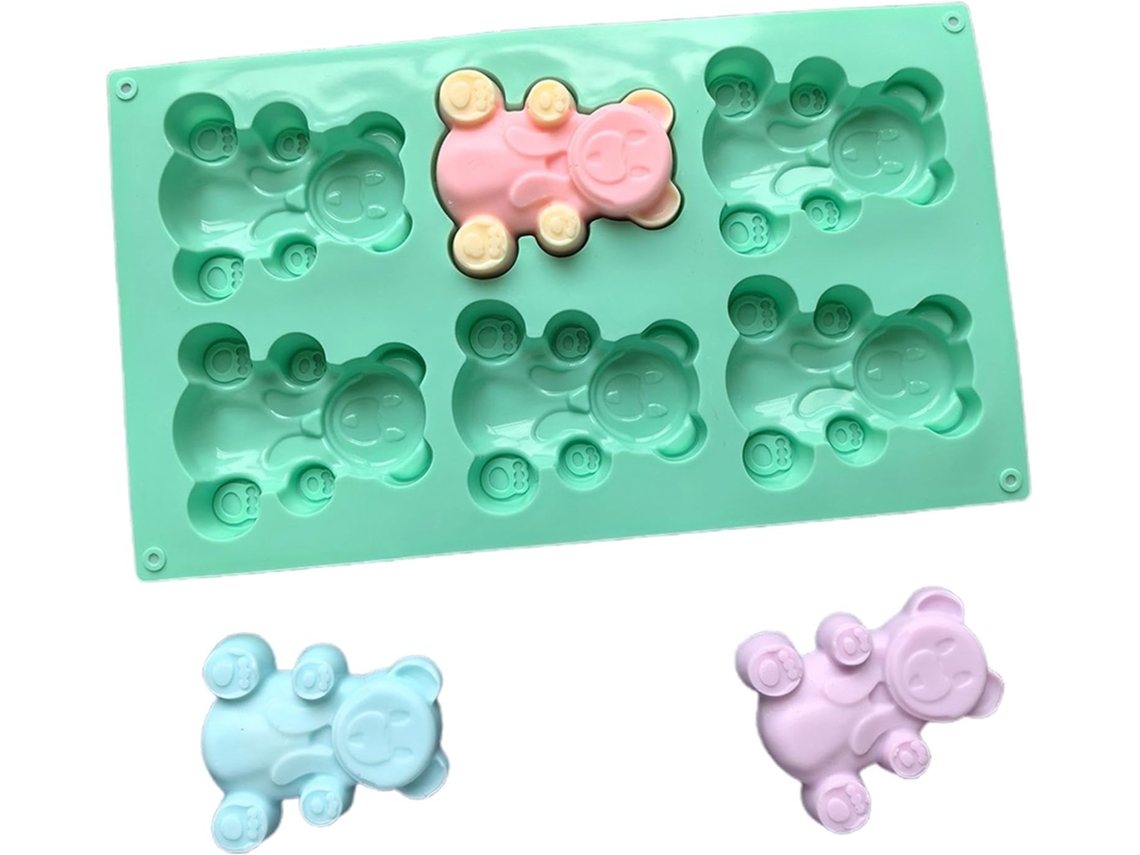 Moldes De Silicone Chocolate Em Formato De Urso