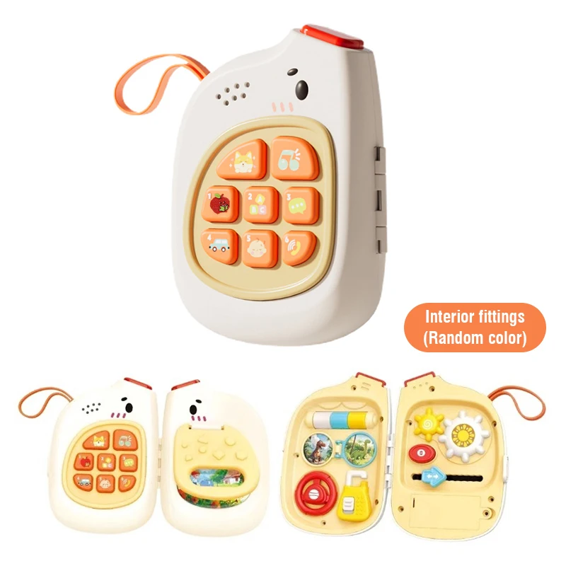 Telefone Musical de Brinquedo, um Brinquedo Sensorial Dois em um para Bebês, Que Também Proporciona Diversão e Contação de Histórias. MDUG