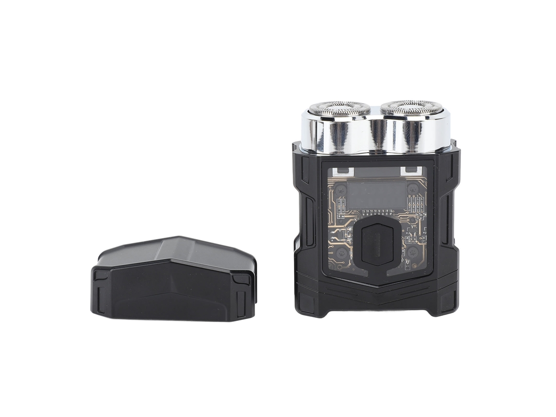 Cortador de Barba Mini Ip7 À Prova D'água Recarregável Preto