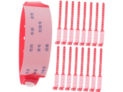Nuobesty 100 Pulseiras Descartáveis para Identificação Hospitalar, Impermeáveis, para Adultos, Confortáveis e para