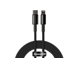 Cabo Tungstênio Pd Usb-C BASEUS Nylon Premium Preto