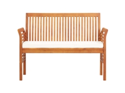 Maison Exclusive - Banco De Jardim 2 Lugares C/ Almofadão 120 Cm Acácia Maciça