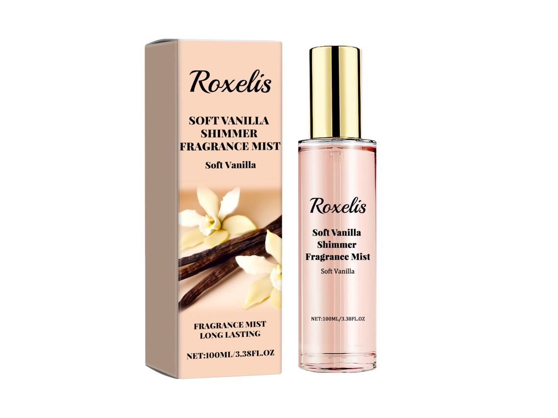 Perfume Roxelis Vanilla Shimmer Spray Duradouro