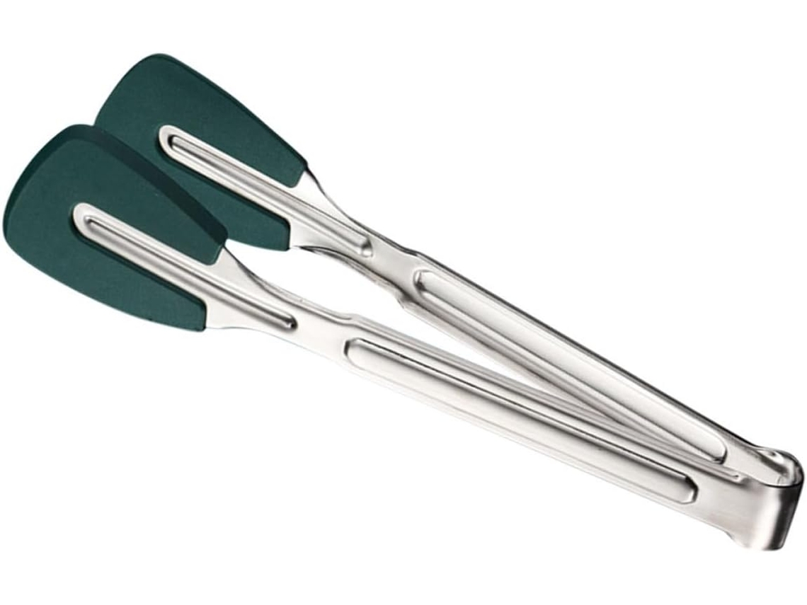 Pinça De Aço Inoxidável Para Servir Aperitivos E Outros Pratos