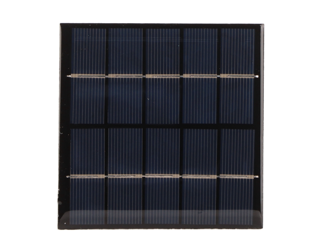 Painel Solar DIY 1.2W 5V Policristal para Carregamento de Bateria 3.7V 100x100mm Epoxy | S/MARCA