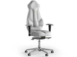 Cadeira de Escritório Ergonómica KULIK Imperial Couro (Branco -130x50x50cm)
