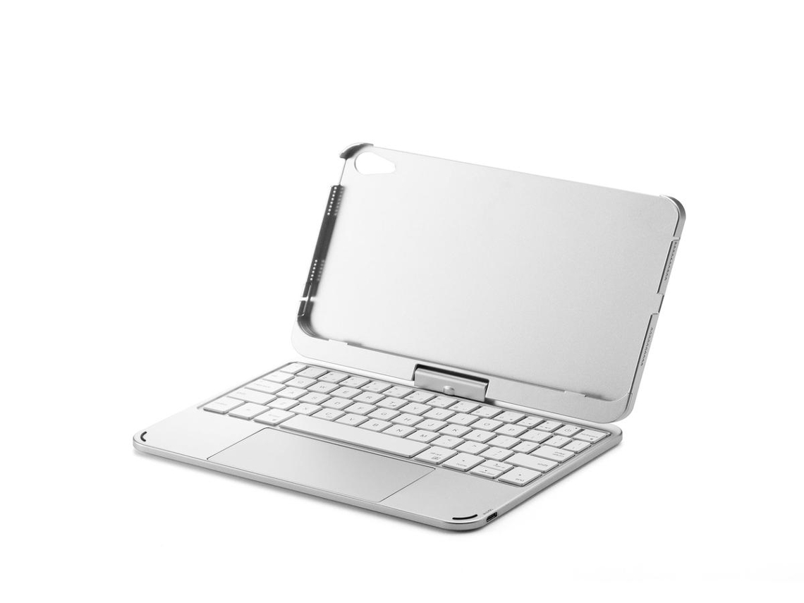 Teclado para Tablet Bluetooth Retroiluminado e Giratório 360° Ipad Mini 6 de 8,3 Polegadas,cor Prata LURELIA