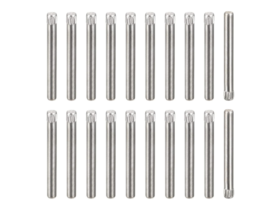 Pinos de aço inox 304 3x30mm, 50 peças, cabeça chanfrada CHABERLU