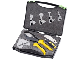 Conjunto De Ferramentas De Jardim 5 Em 1 Tesouras De Poda Metal + Plástico + Silicone Multifuncional