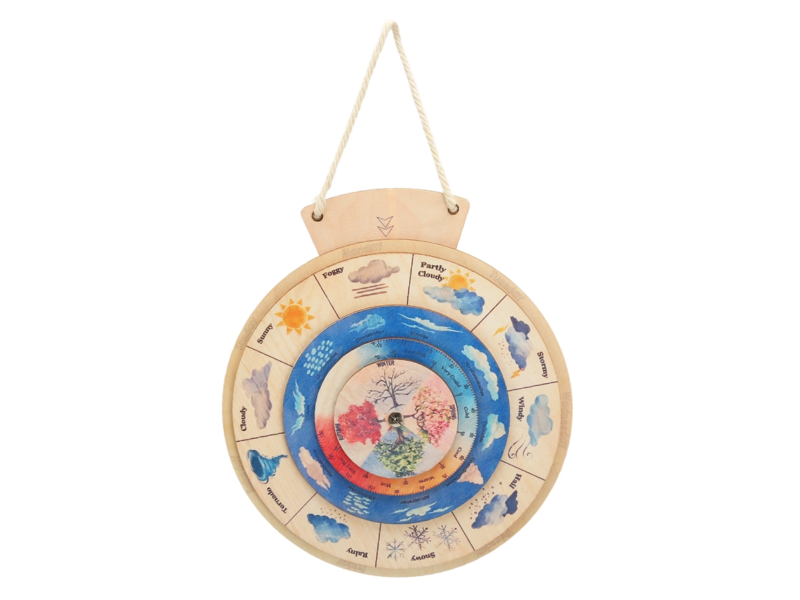 Brinquedo Educativo Aprendizagem Cognitiva Calendário Clima