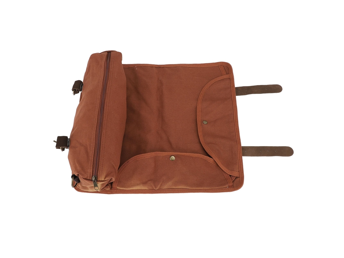 Eyf bolsa de Bartender com Compartimentos Múltiplos Portátil de Lona e Couro para Utensílios de Bar
