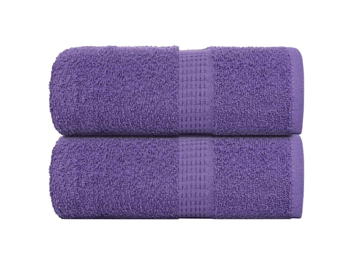 Toalhas de Banho Frogn, 2 Unidades, Roxas, 30x30 Cm, 360 G/m BRILVIBERA