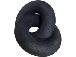 Conjunto De Dois Anéis De Madeira Esculpidos Exclusivos Para Estante, Decoração Étnica.