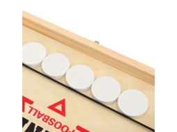 Jogo de Mesa Fast Sling Hockey S/MARCA, de madeira, plegável, com lançador, para adultos e crianças