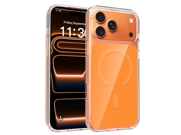 Capa Para Iphone 17 Pro Max Híbrido Robusta Magnético Laranja Czhhmart