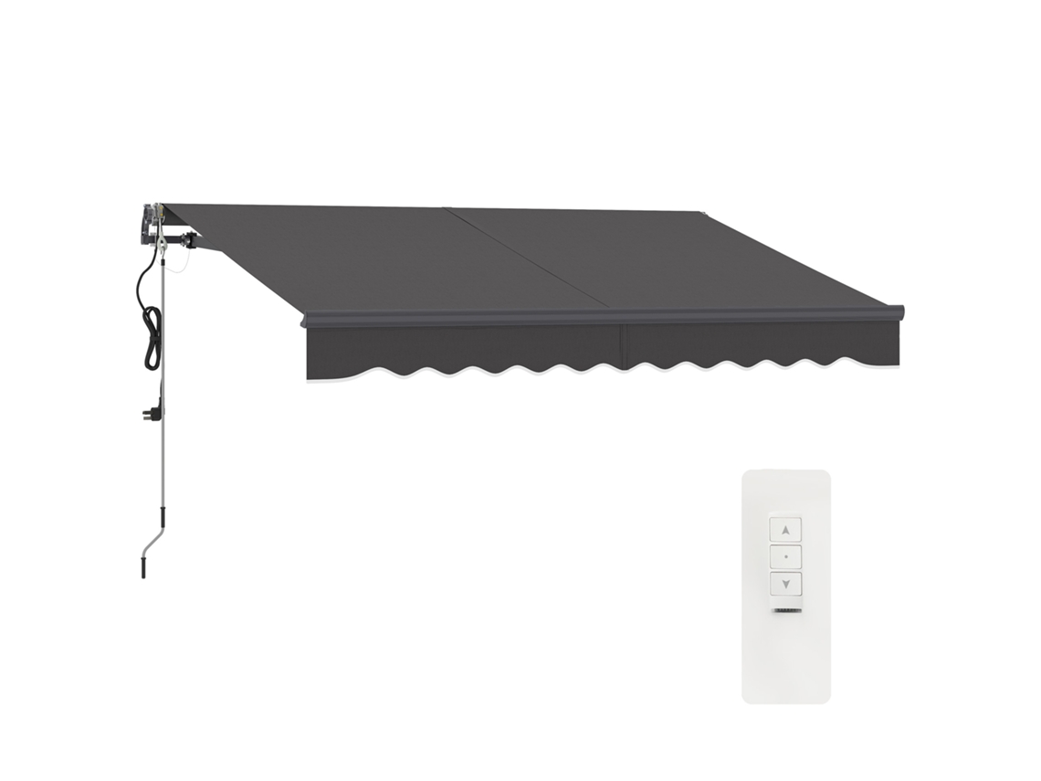 Toldo Elétrico Retrátil 296x250cm com Inclinação Ajustável BTFORUS