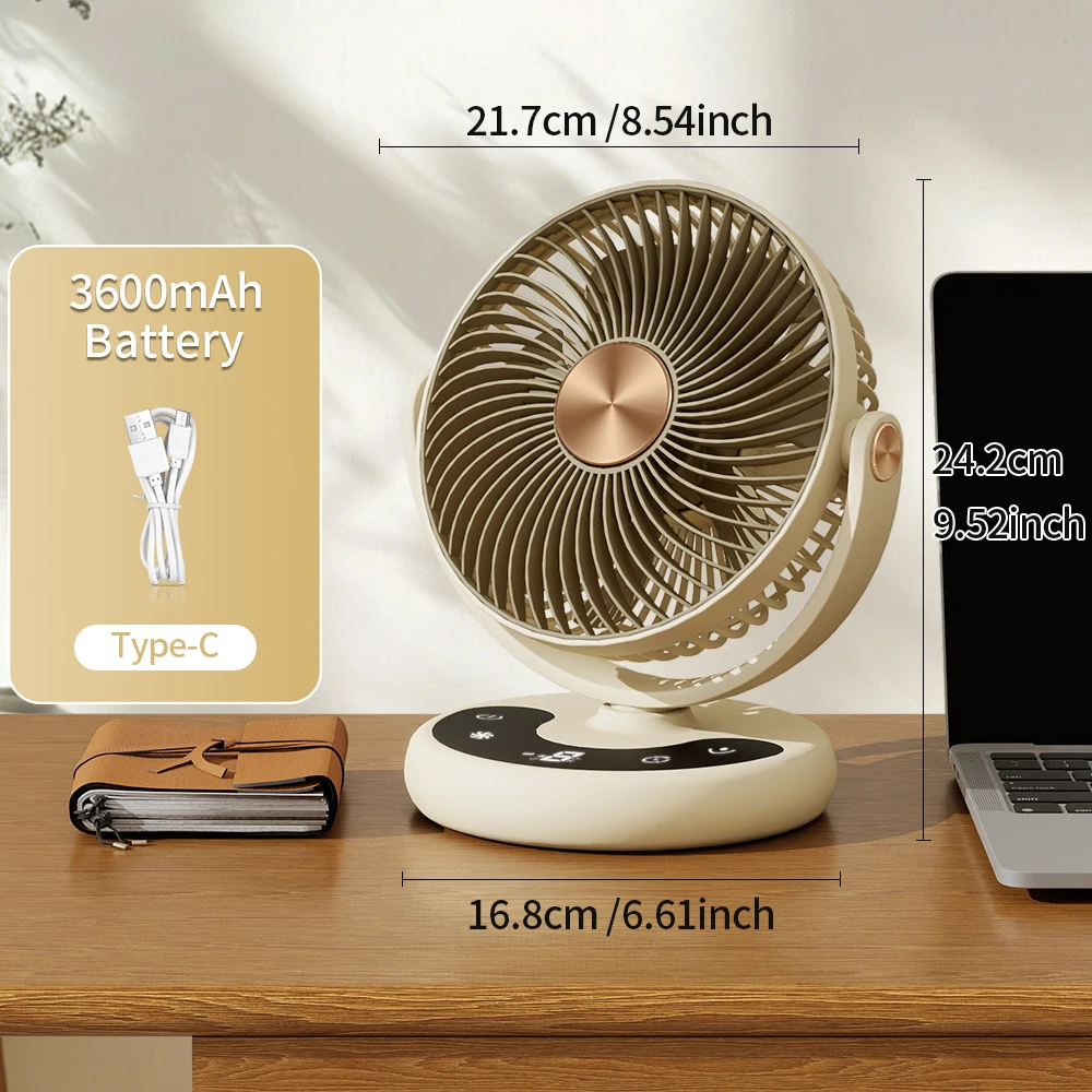 (amarelo, 7200mah) Ventilador Usb Para Carrinho De Bebê, Ventilador Portátil
