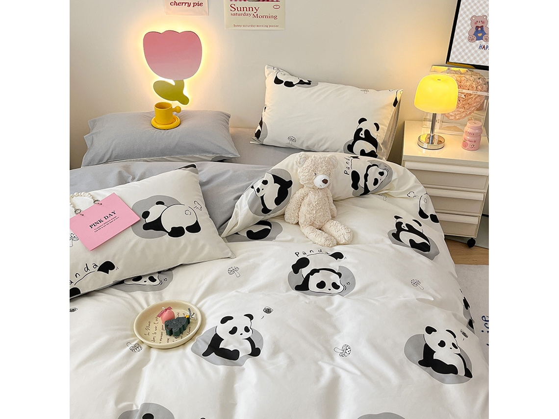 Conjunto de Capas de Edredão LUUCOZK Multicor - 4pcs