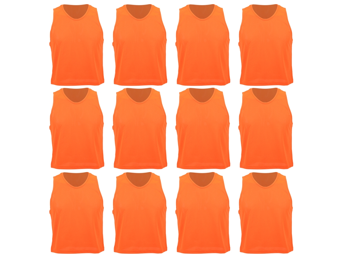 12 Peças de Colete de Treino de Futebol Business Mesh para Crianças