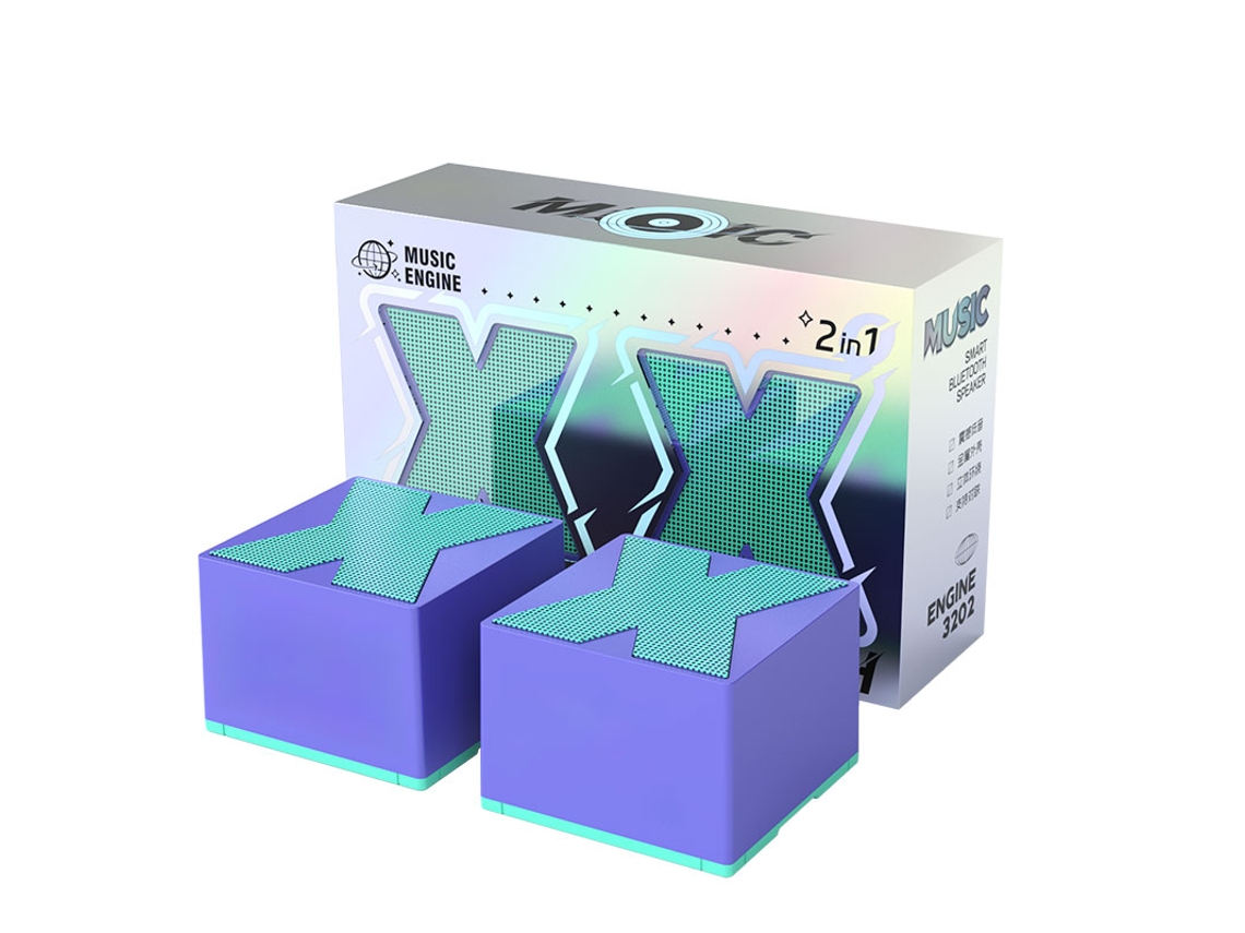 Mdug Hificaixa De Som Surround Com Subwoofer Portátil Mini Metal Twscaixa De Som Bluetooth Com Microfone