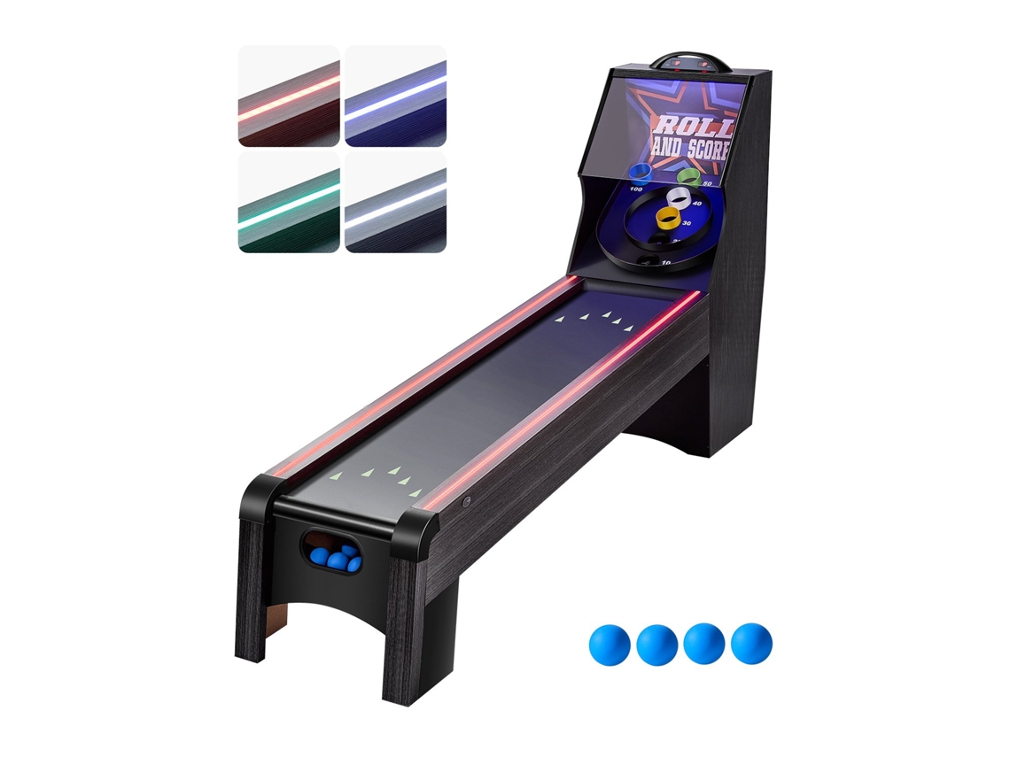 Mesa De Jogo Arcade Marcador Eletrónico Com 4 Bolas 2710 X 620 X 1540 Mm Vevor
