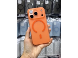Capa Para Iphone 17 Air Laranja Ultrafina Fosca Magnética Hipoalergênica E Resistente A Impactos