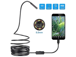 Endoscópio Usb Ultra À Prova Dágua 3 Em 1, Boroscópio, Câmera Tipo Cobra, 5,5 Mm Aquaforge