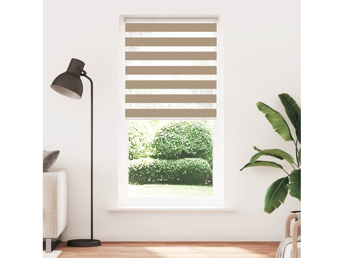 Maison Exclusive - Cortina De Zebra 95x230 Cm Largura Do Tecido 90,9 Cm Poliéster