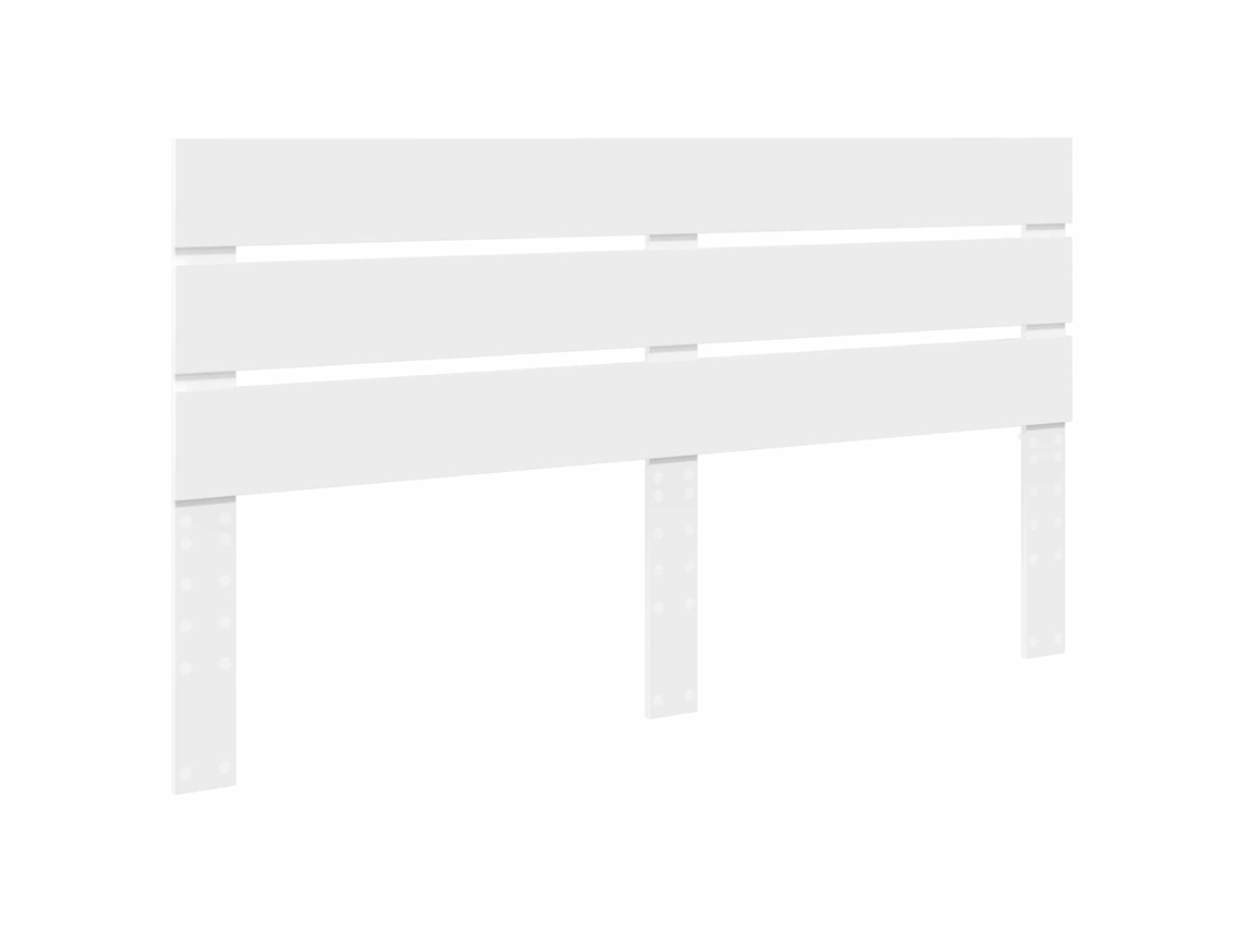 Cabeceira Branco com Cabeceira Madeira Processada 160 cm MAISON EXCLUSIVE